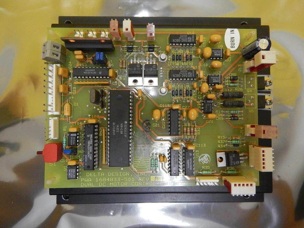 Used Delta Design 1684833-501 Dual DC Motor Control-Enhanced Board PCB Used Working