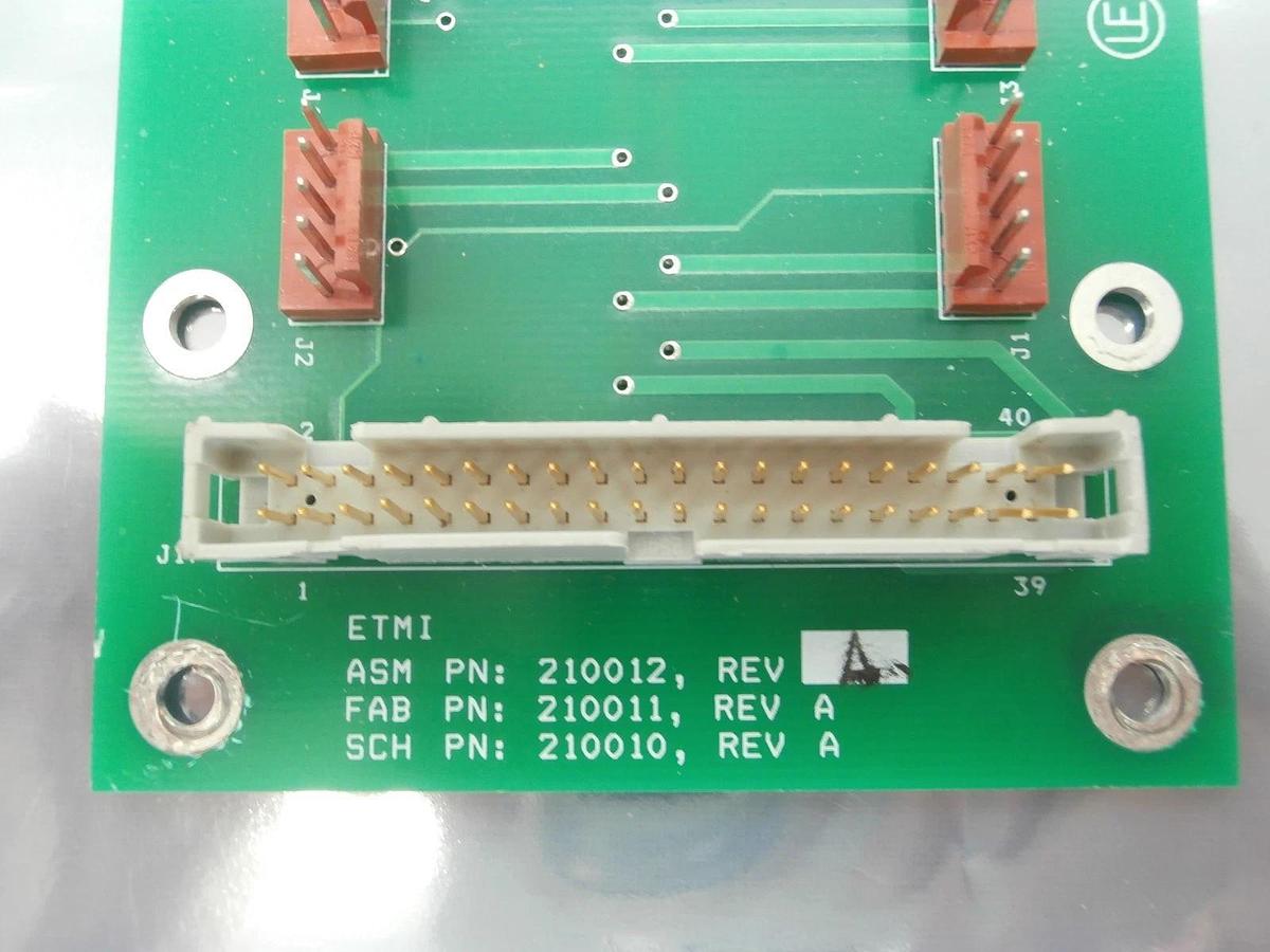 Used ASM Advanced Semiconductor Materials 201012 Connector Board PCB ETMI 201011 Used