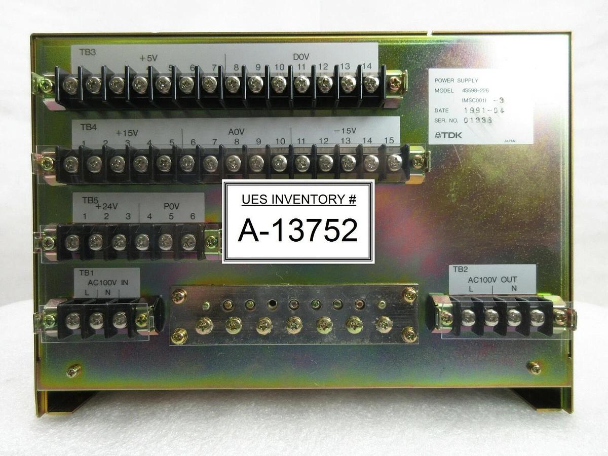 Used TDK (MSC001)-3 Power Supply Nikon 4S598-226 NSR System Used Working