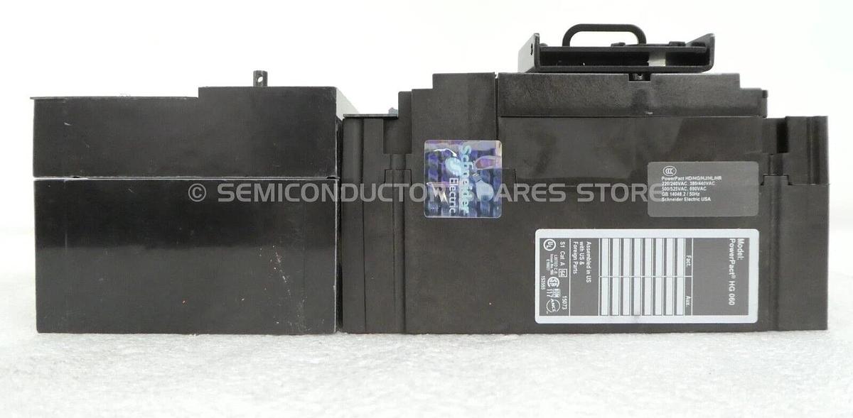 Used Square D HGF36045 Circuit Breaker PowerPact HG 060 ELM150HD Lot of 2 Working