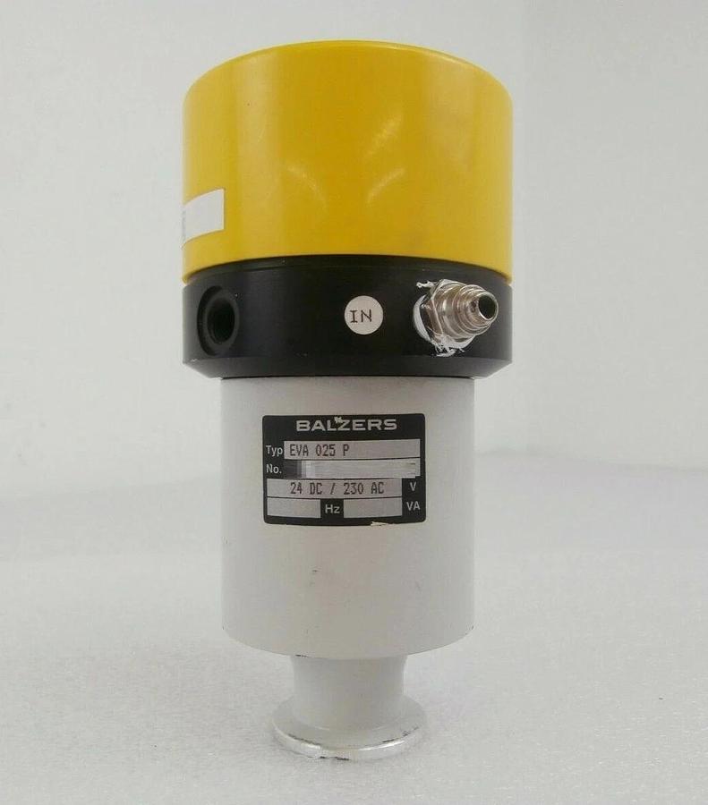 Used Balzers BPV15565 Right Angle Vacuum Isolation Valve EVL 025 P Working Surplus