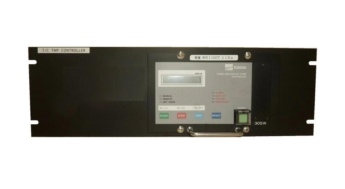 Used Ebara 305W Turbomolecular Pump Controller Rack REM01 PWM20M Turbo Tested Working