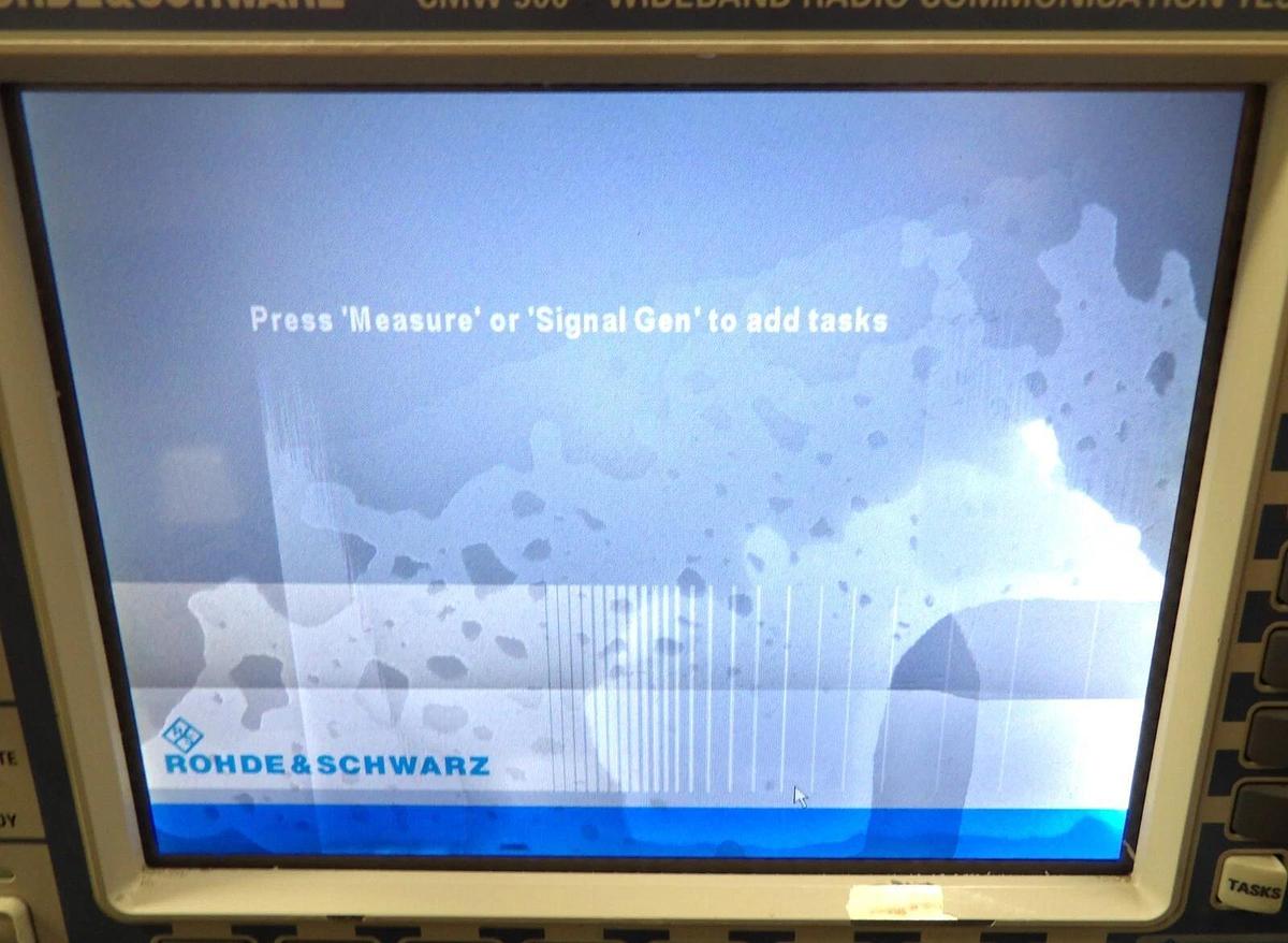 Used Rohde & Schwarz 1201.0002K50 Wideband Radio Comm CMW 500 Cracked Screen As-Is