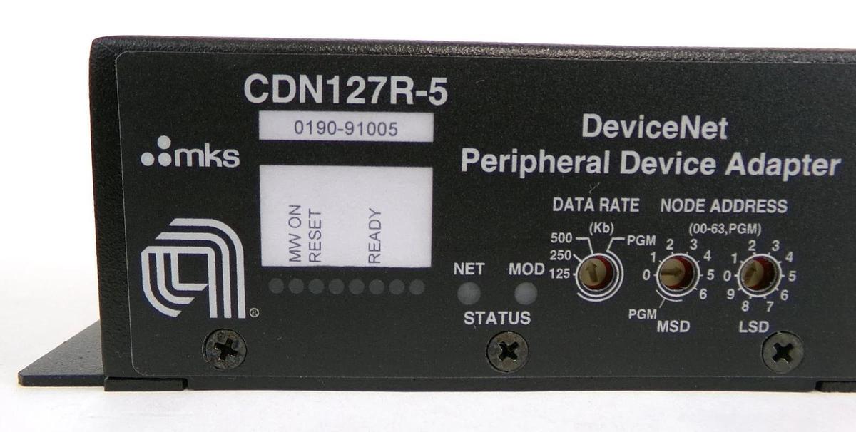 MKS Instruments CDN127R-5 DeviceNet Peripheral Adaptor Lot of 2 New