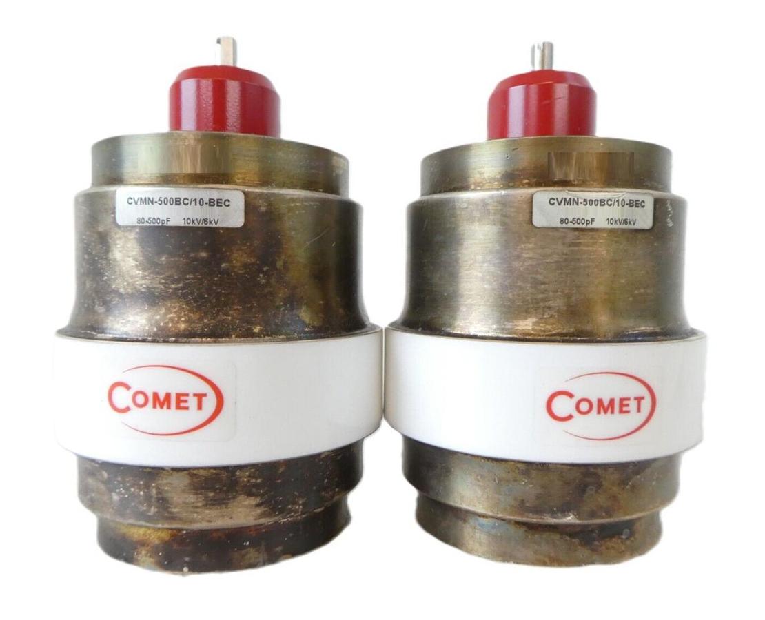 Used Comet CVMN-500BC/10-BEC Variable Vacuum Capacitor Reseller Lot of 2 Working