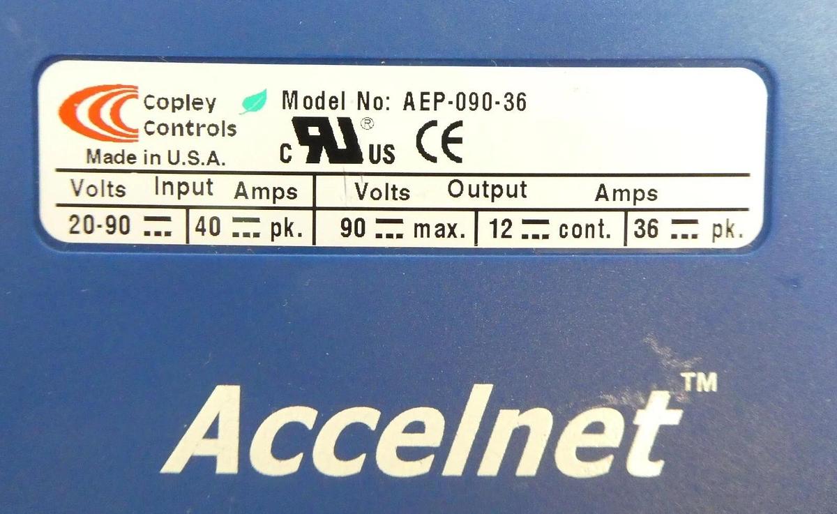 Used Copley Controls AEP-090-36 Servo Drive Assembly Accelnet Working Surplus