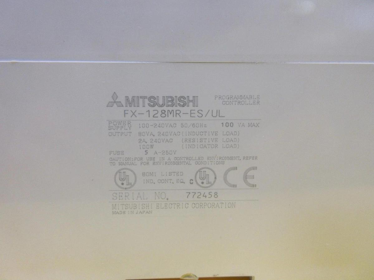 Used Mitsubishi FX-128MR-ES/UL Programmable Controller PLC Nikon NSR-S202A Used