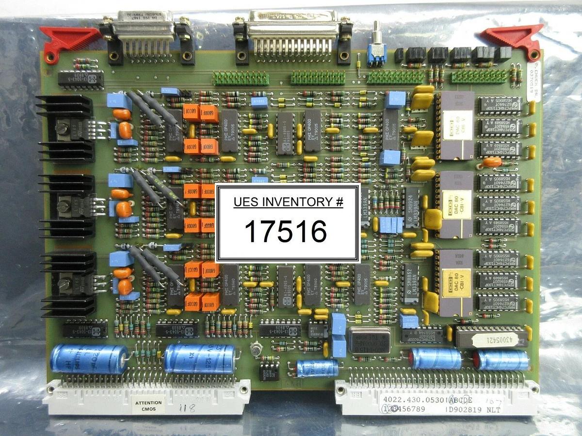 Used ASML 4022.430.05300 P. Chuck Drive PCB Card 4022.430.0530 PAS 5000/2500 Used