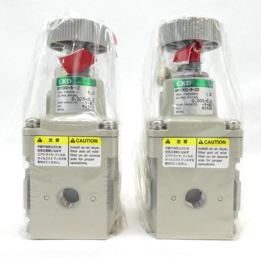 CKD RP1000-8-02 G52D PPX Vacuum Part Lot of 6 TEL Tokyo Electron New Surplus