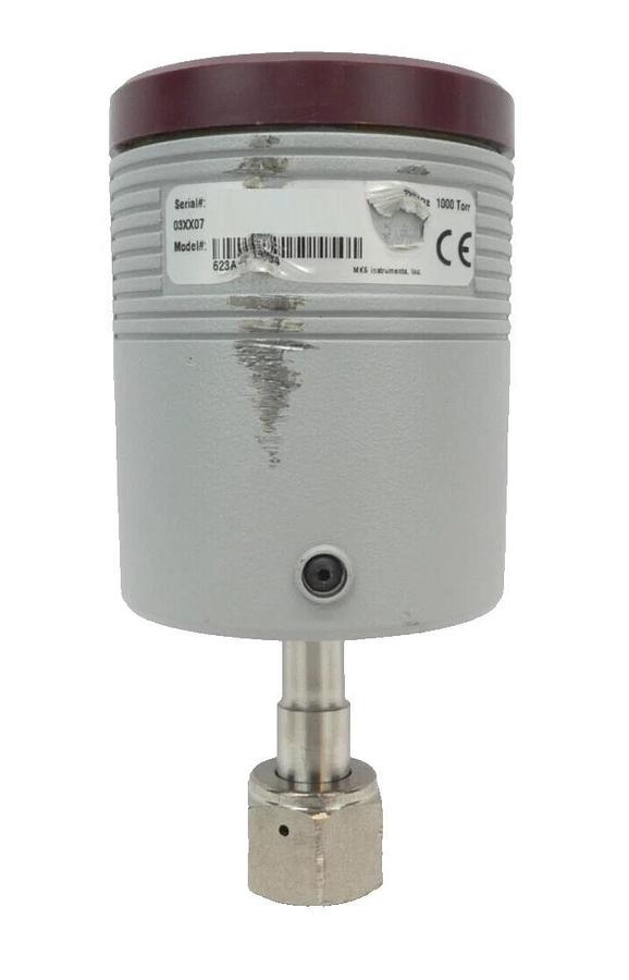 Used MKS Instruments 623A-14934 Baratron Manometer Bent Stem Tested Working As-Is