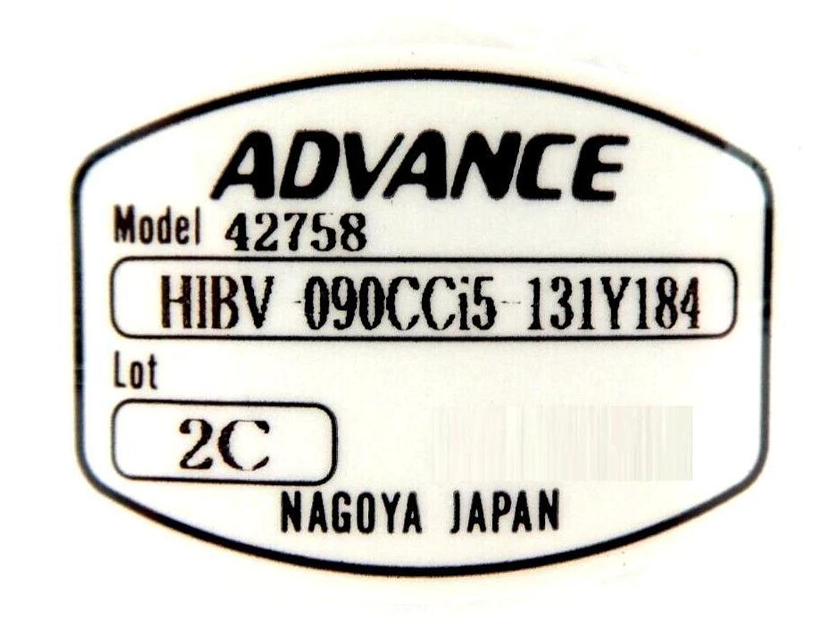 Advance Valve HIBV Back Pressure Control Valve HIBV-090CCi5 Lot of 2 New Surplus