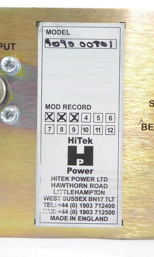 Used HiTek Power 9090-00801 Dual Range Pre-Accel Power Supply AMAT Untested Surplus