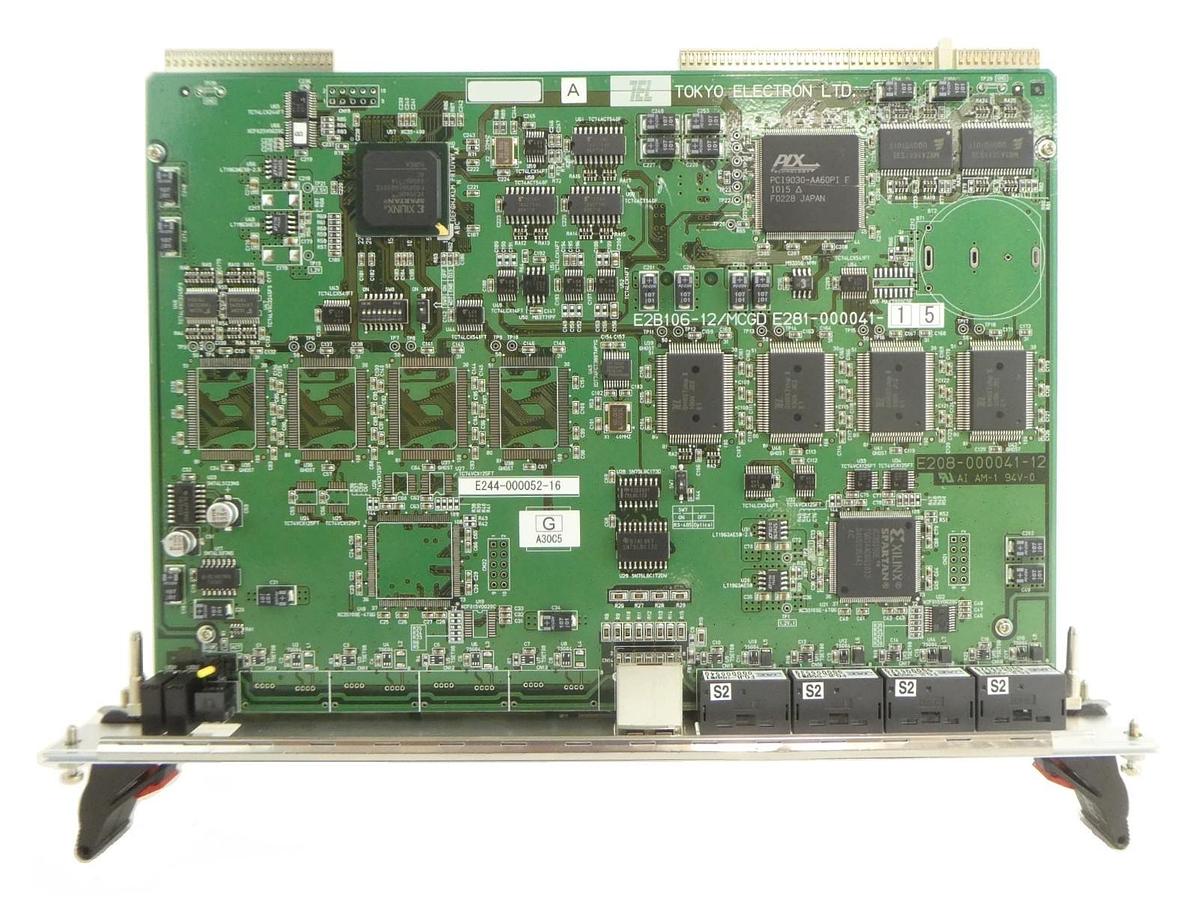 Used TEL Tokyo Electron E244-000052-16 PCB Card E2B105/MCF E281-000041-15 Working
