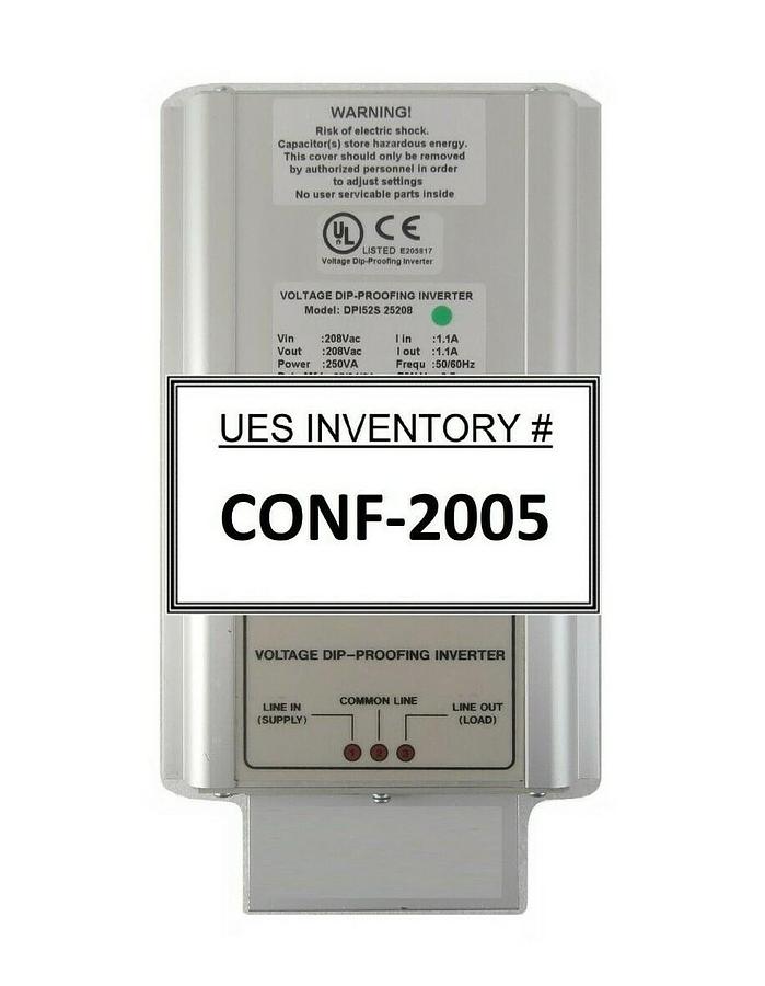 DIP Proofing Technologies DPI52S 25208 Voltage Dip-Proofing Inverter New Spare