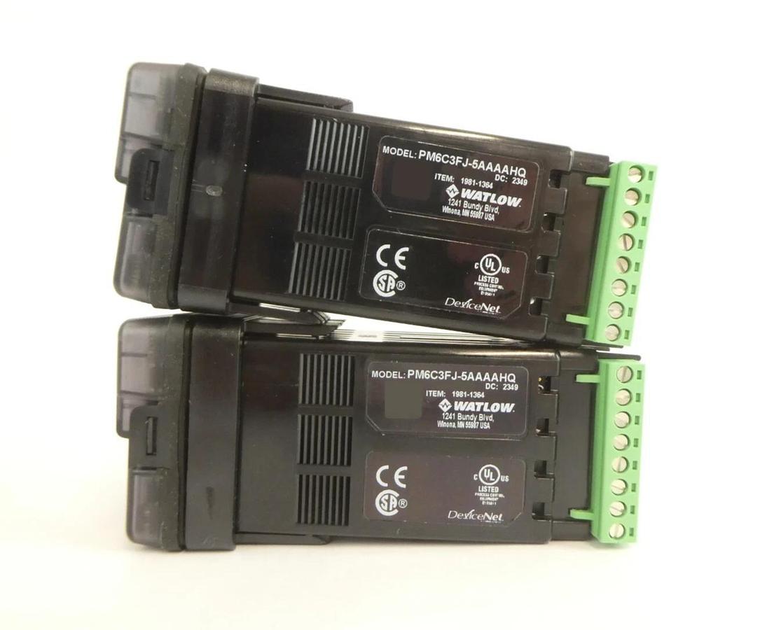 Used Watlow PM6C3FJ-5AAAAHQ EZKB-H5HC-AAAA Temperature Controller Lot of 5 Working