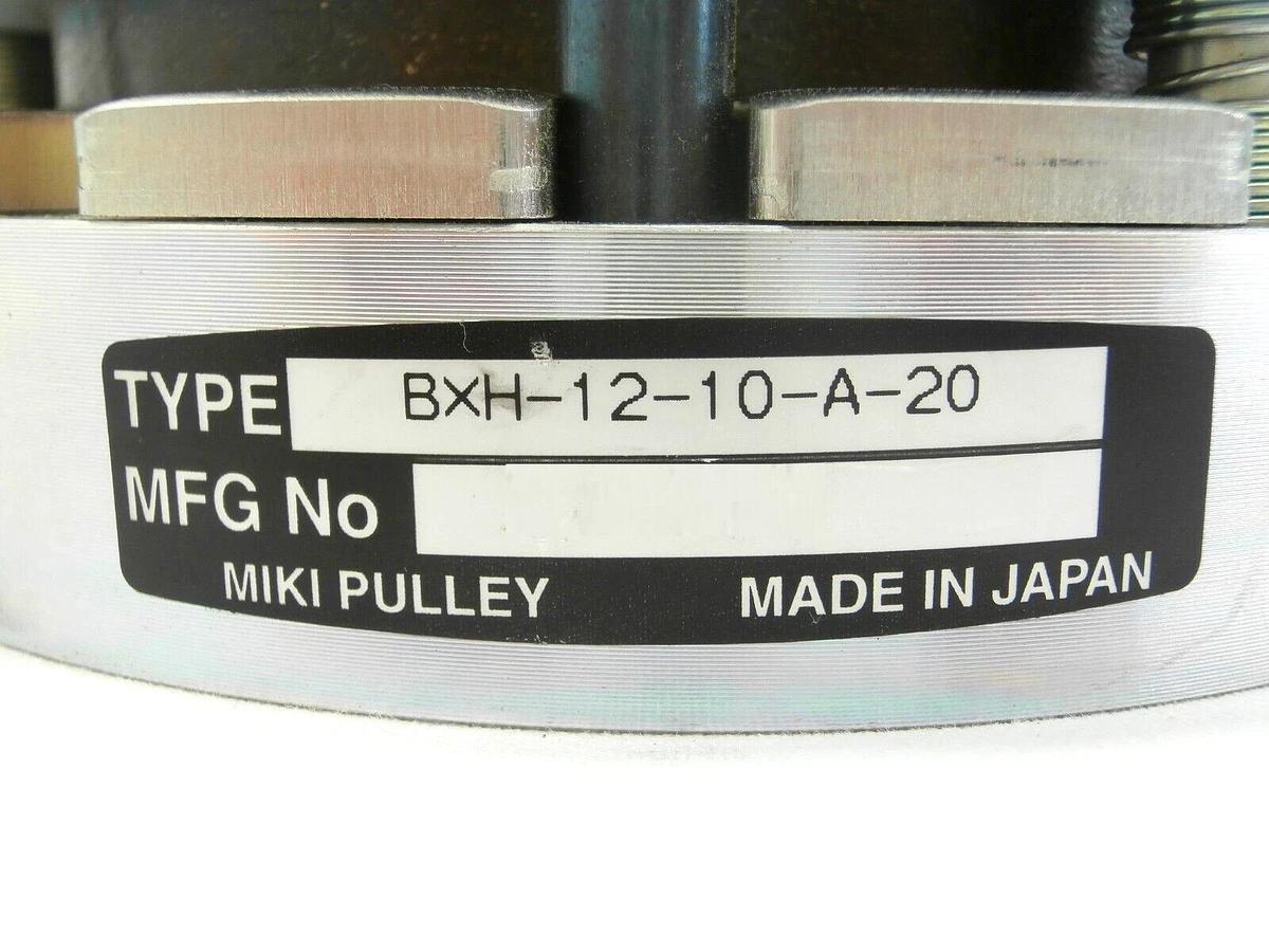 Used Miki Pulley BXH-12-10-A-20 Spring Actuated Brake Motor TEL Lithius Working Spare