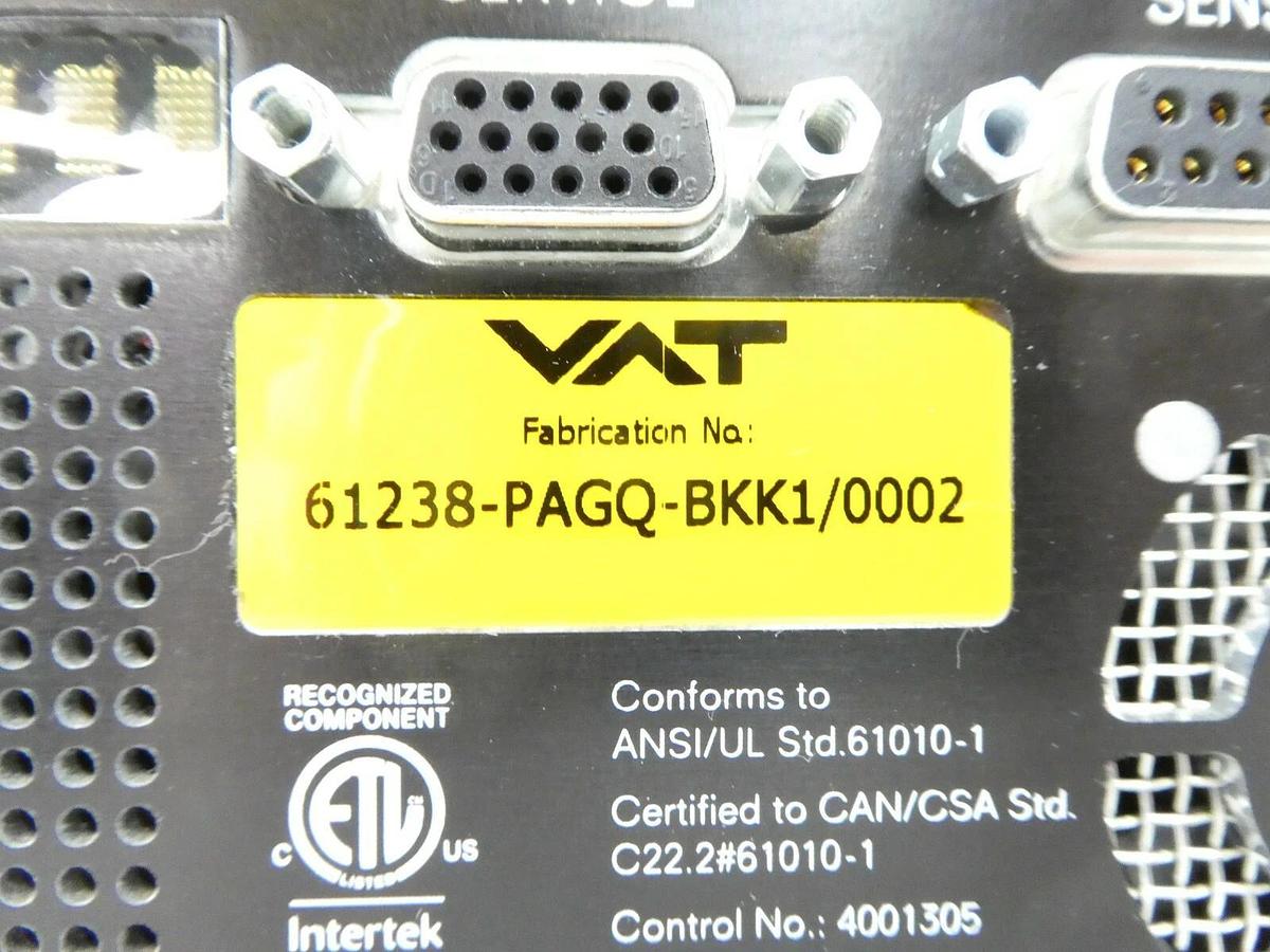 Used VAT 61238-PAGQ-BKK1 Butterfly Valve Control System Series 612 Working Surplus