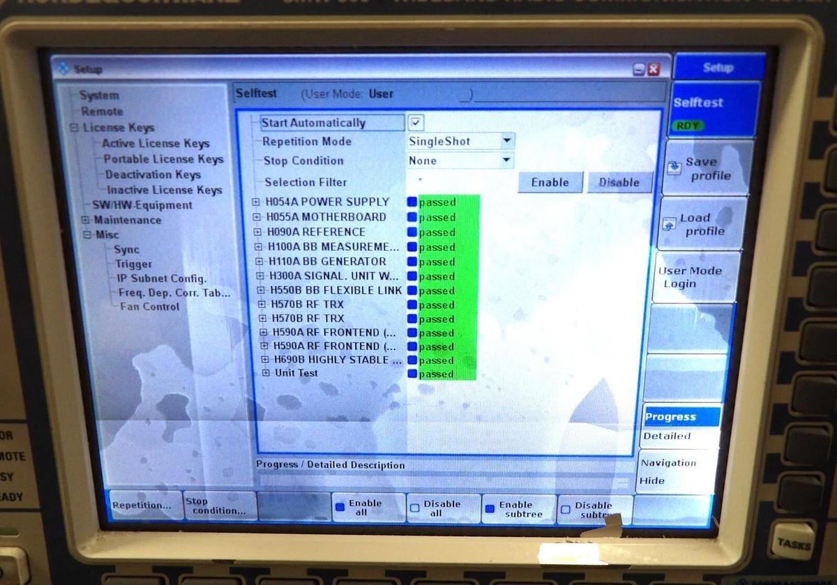 Used Rohde & Schwarz 1201.0002K50 Wideband Radio Comm CMW 500 Cracked Screen As-Is