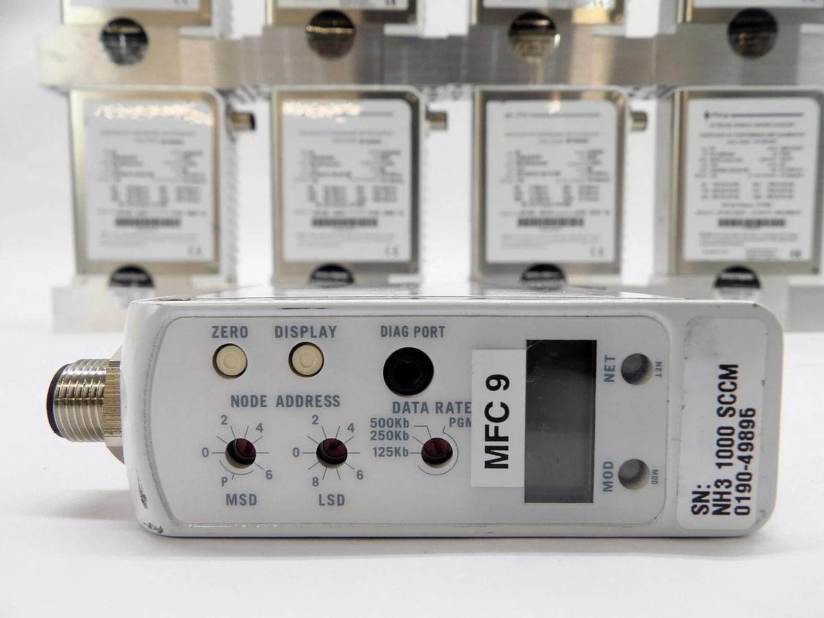 Used Brooks Instrument GF125CXXC Mass Flow Controller MFC Lot of 9 Working Surplus