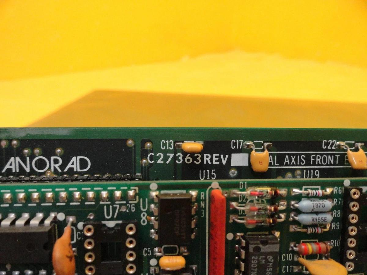 Used Anorad C27363 Dual Axis Front End Logic PCB Card B27843 AMAT Orbot WF 720 Used