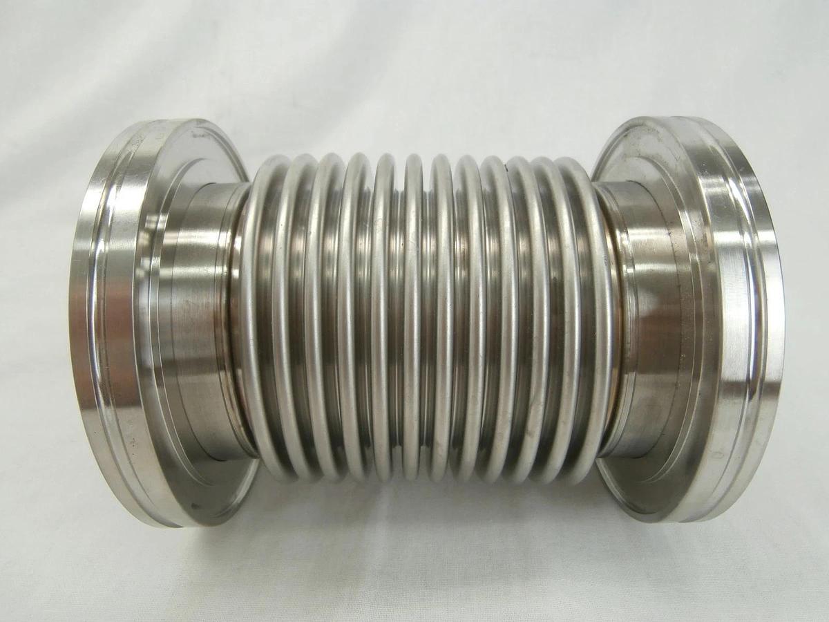 Used Edwards ISO80 High Vacuum Flexible Bellows Stainless iQDP Copper Cu Exposed Used
