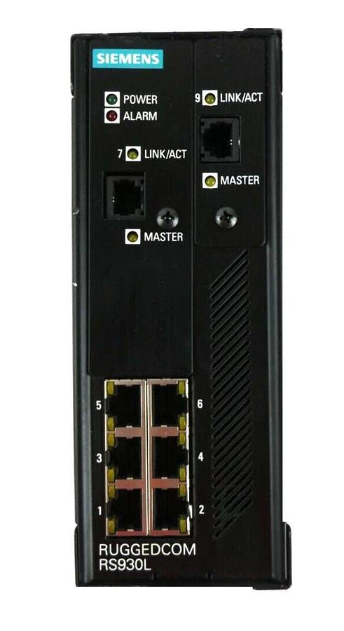 Used Siemens RS930L-HI-D-V1-V1-C01 6-Port Ethernet Switch RS930L Working Surplus
