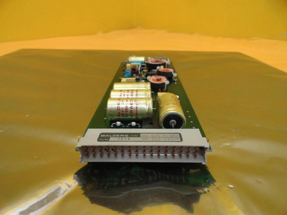Used Balzers BG 525 570 CT Power Supply PCB Card BG 525 574 BS Used Working