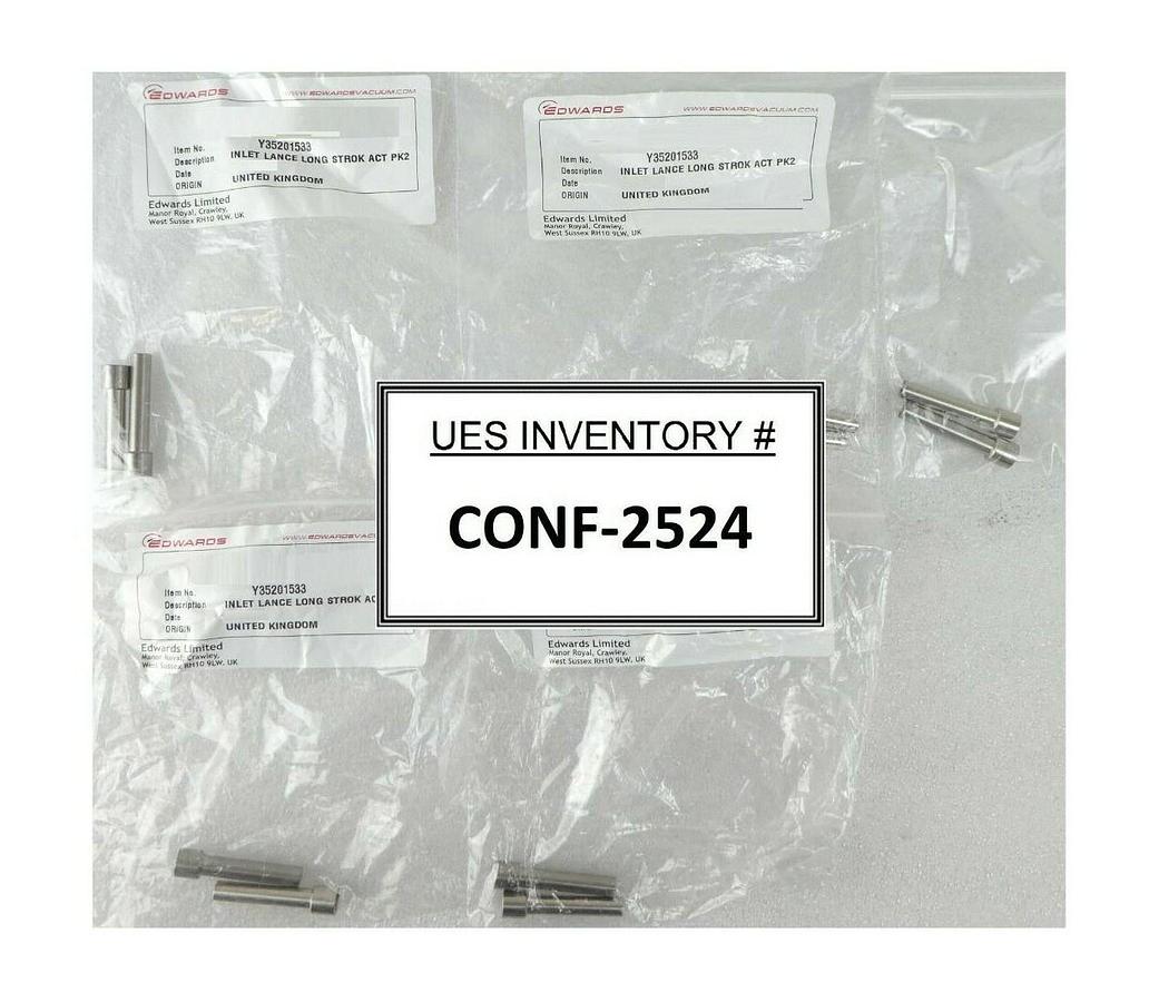Edwards Y35201533 Inlet Lance Long Stroke ACT PK2 Reseller Lot of 5 Sets New