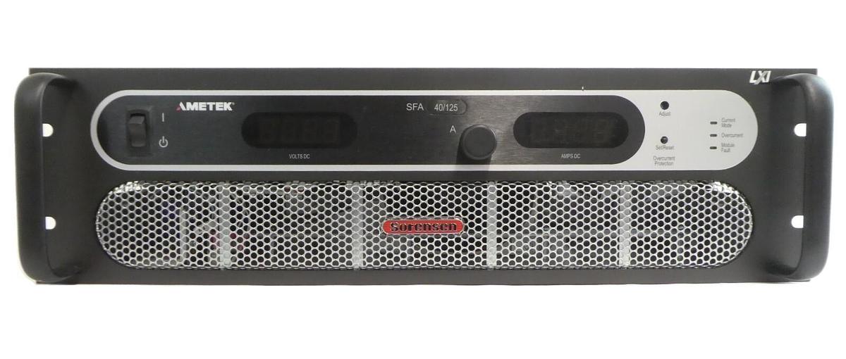 Used Sorensen SFA40X125C-1CAB Programmable Power Supply SFA 40/125 Ametek Working