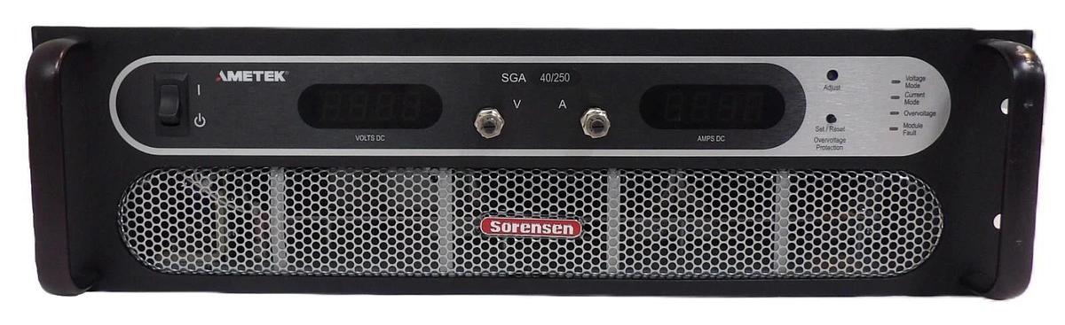 Used Sorensen SGA40X250E-2JAA 10kW DC Power Supply SGA 40/250 Damaged As-Is