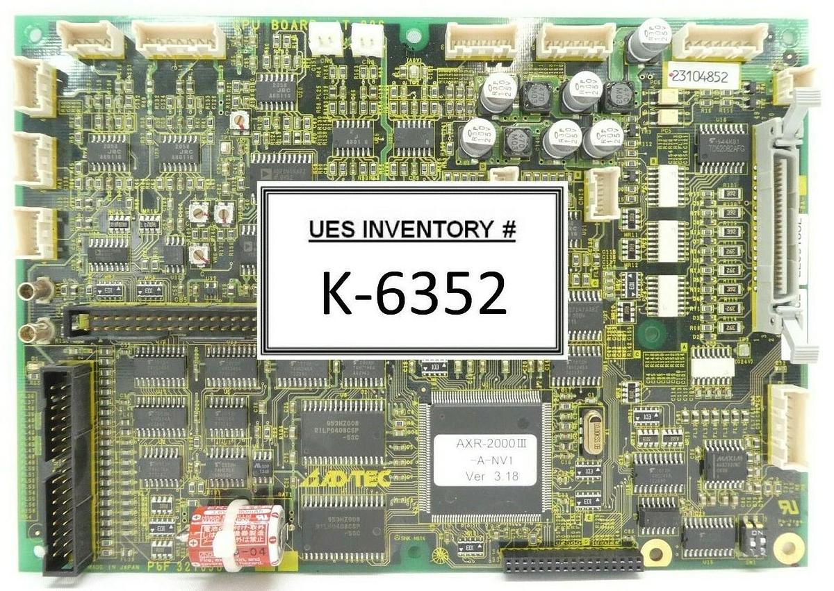 Used ADTEC Plasma Technology 32709801 CPU Board PCB AT-806 AXR-2000III-A-NV1 Spare