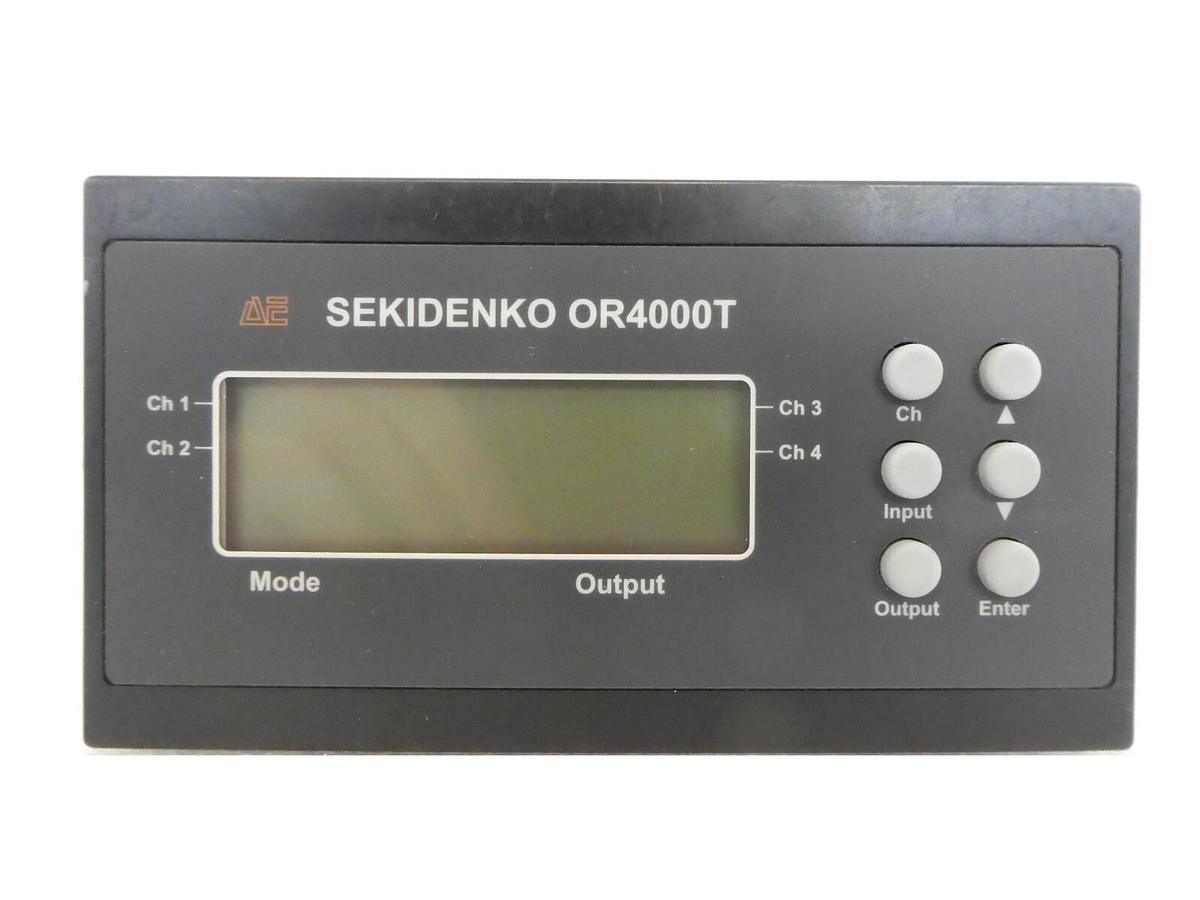 Used AE Sekidenko 955-3007-02 3-Channel Temperature Pyrometer OR4000T Working Surplus