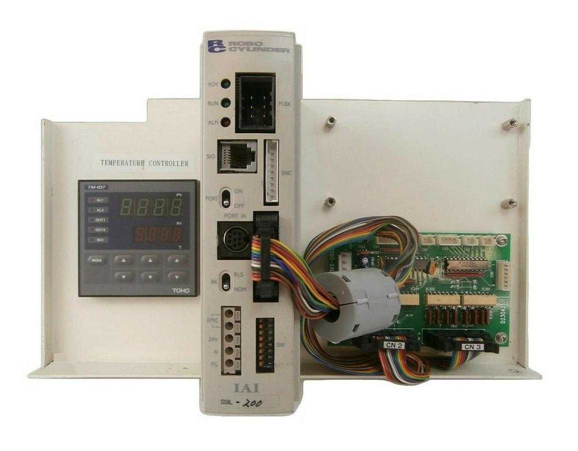 Used Hiranuma Sangyo AS-200 Robo Cylinder Controller Assembly IAI SSL-200 Working