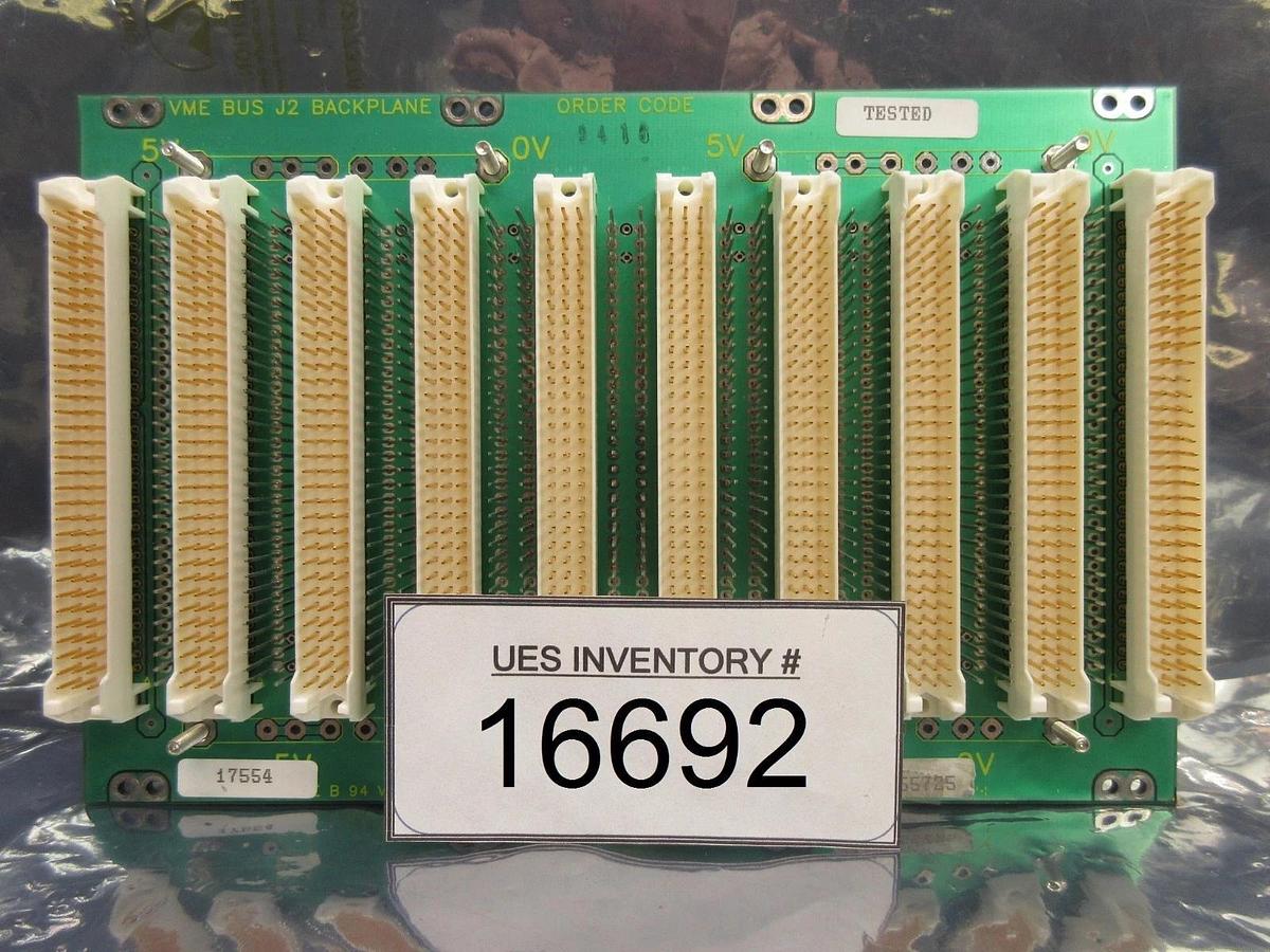 Used BICC VERO 415-55725 VME Bus J2 Backplane Board PCB Ultratech Stepper Used