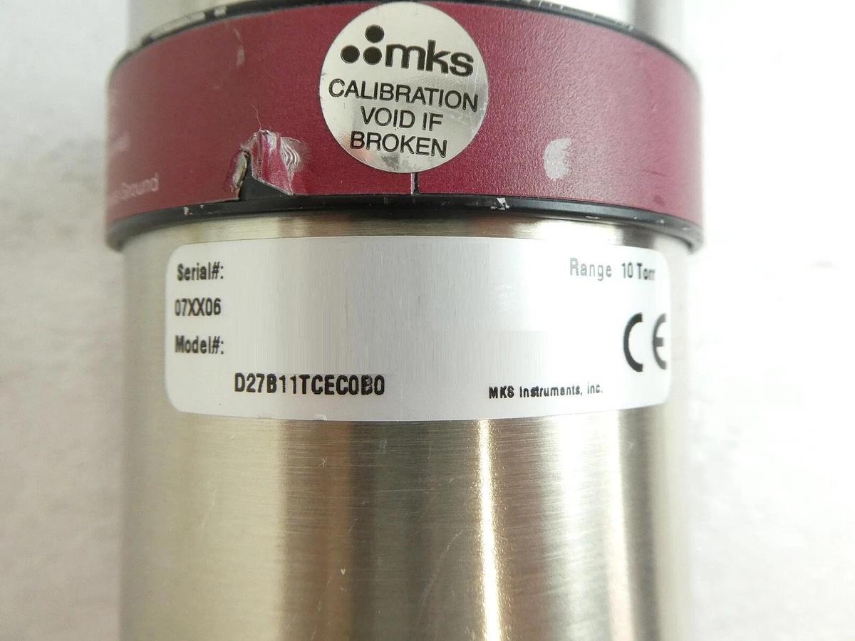 Used MKS Instruments D27B11TCEC0B0 Baratron Dual Range Bent Post Working Surplus