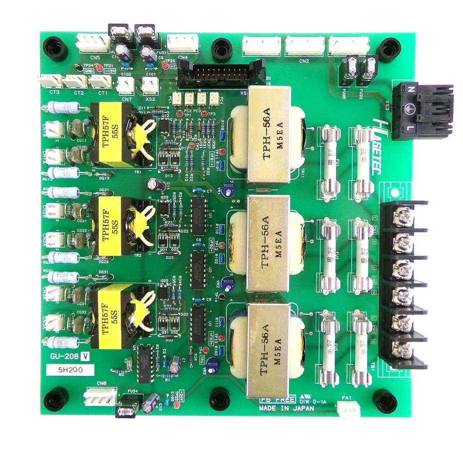 Hasetec GU-208V Power Supply PCB TEL Tokyo Electron 5868-000003-V1 New Surplus