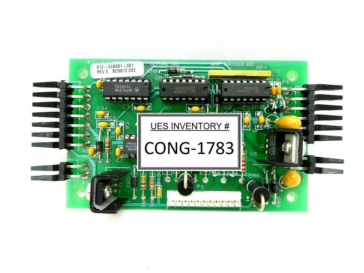 Used Lam Research 810-009281-001 Gap Driver Board PCB 710-9281-1 810-9281 As-Is