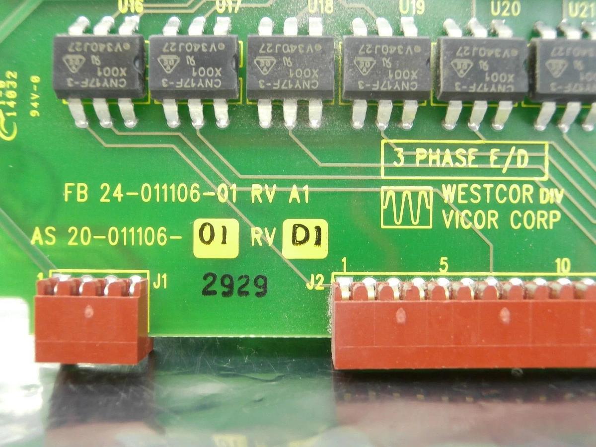 Used Vicor 20-011106-01 3 Phase E/D Board PCB 24-011106-01 Used Working