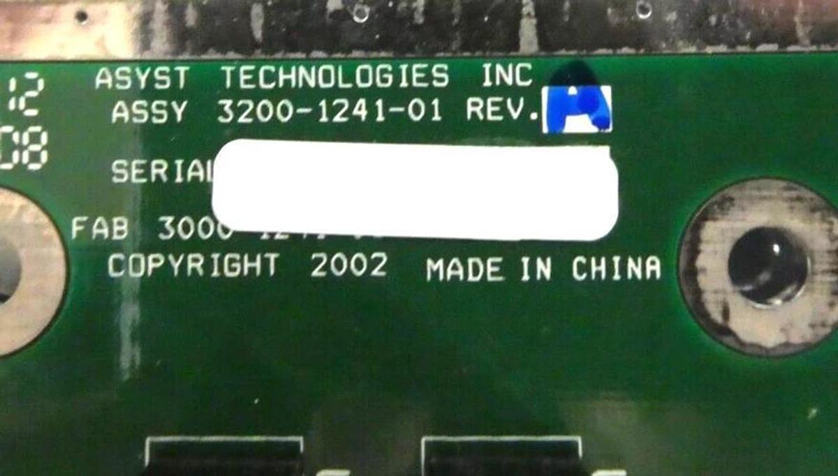 Used Asyst Techologies 3200-1241-01 PCB Board Assembly IsoPort Lot of 2 Working