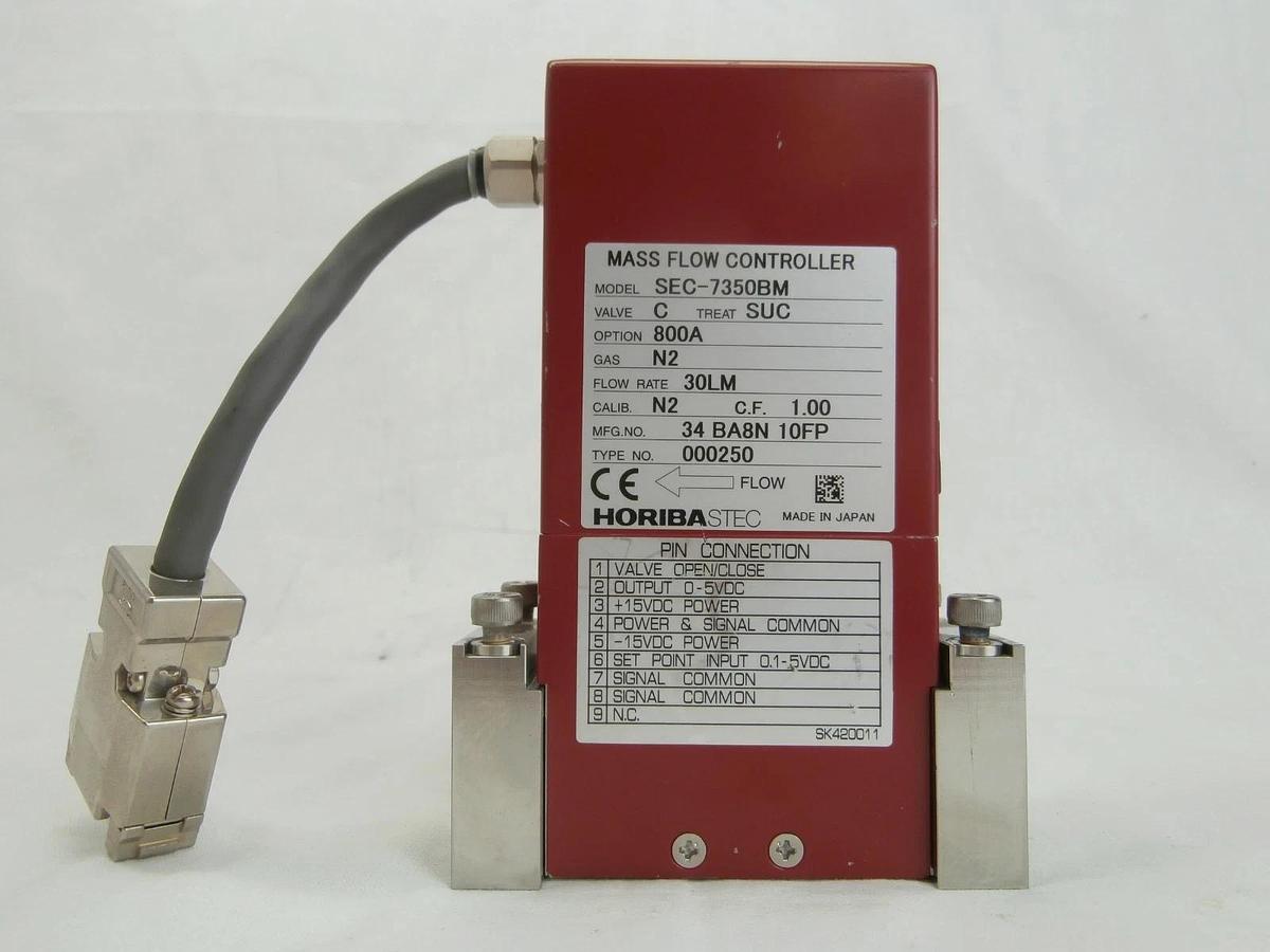 Used Horiba STEC SEC-7350BM Mass Flow Controller MFC 30 LM N2 SEC-7350 Used Working
