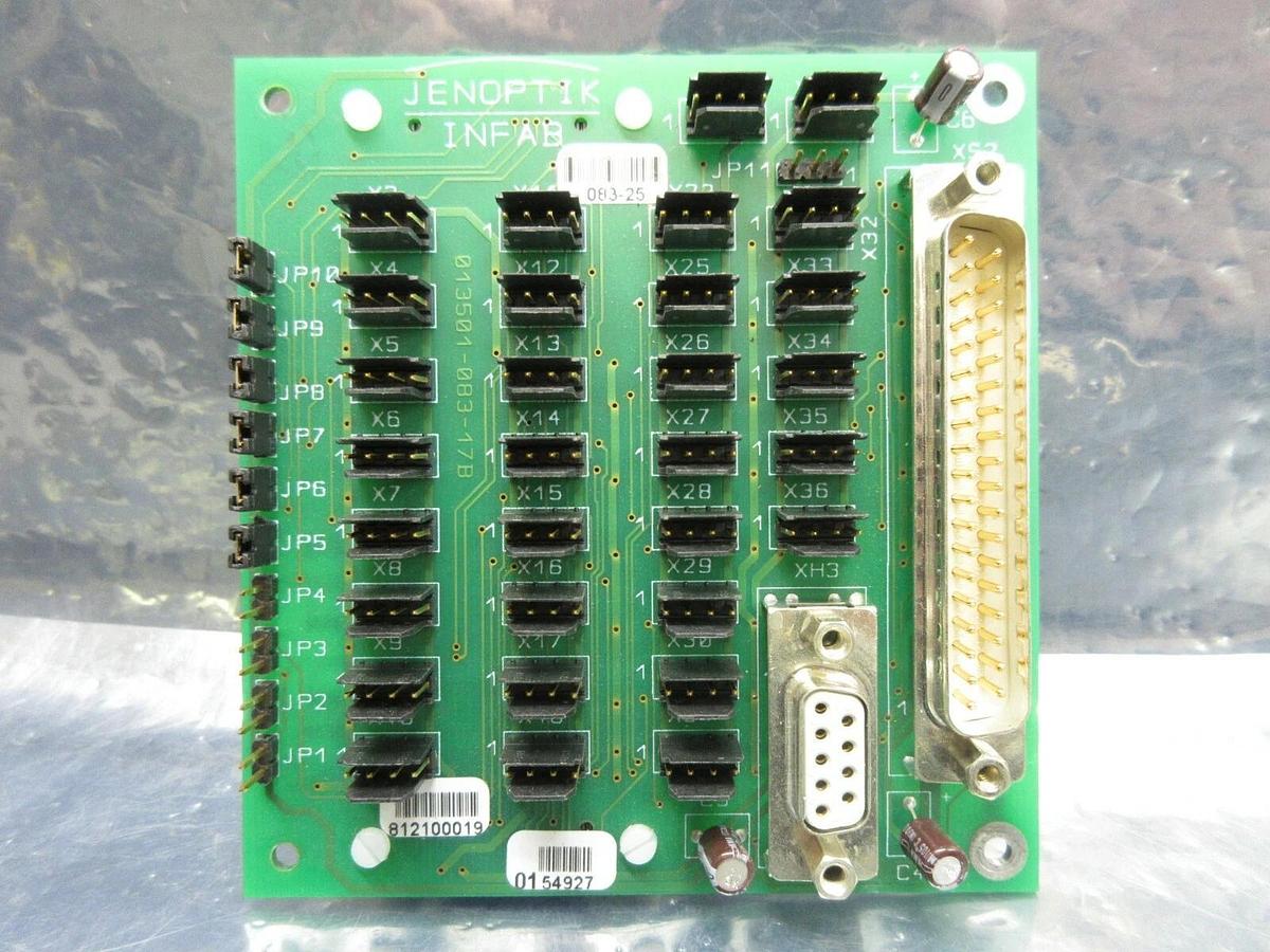 Used Jenoptik 812100019 Interface Board PCB 083-25 Brooks Automation 812100062 Used