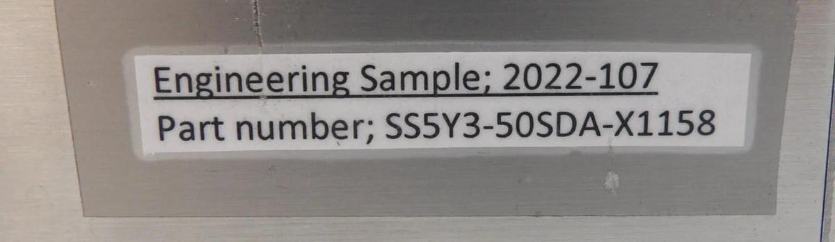 Used SMC SS5Y3-50SDA-X1158 16-Port Ethercat Pneumatic Manifold Working