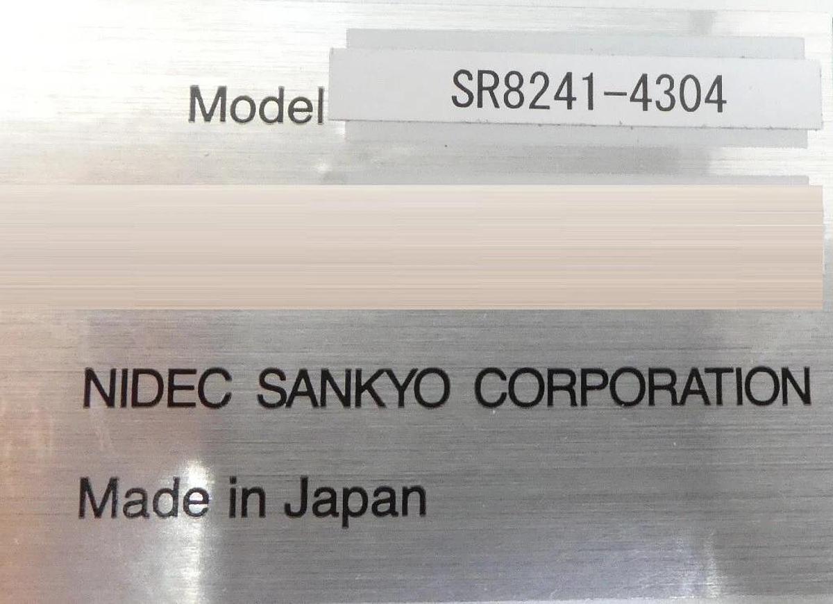 Used Nidec Sankyo SR8241-4304 Wafer Robot Transfer Handling Manipulator Surplus