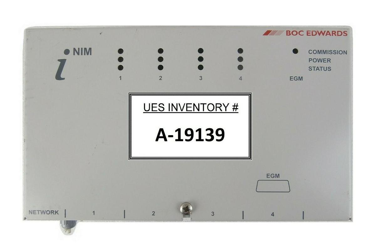 Used Edwards U20000925 iNIM Network Interface iNIM 4x Cards 1X EGM D37310100 Working