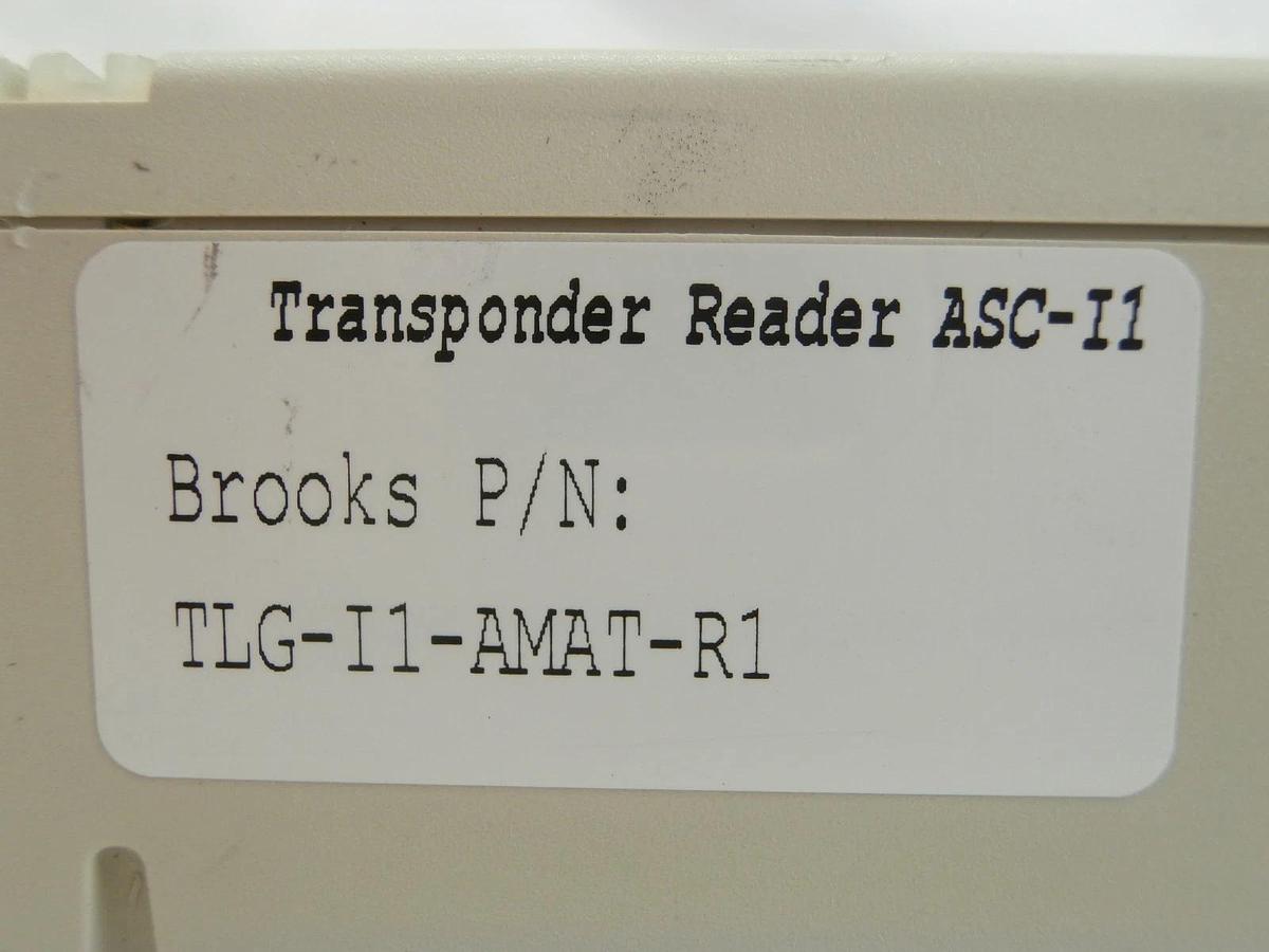 Used Brooks Automation TLG-I1-AMAT-R1 Transponder Reader ASC-I1 TLG-RS232 Working