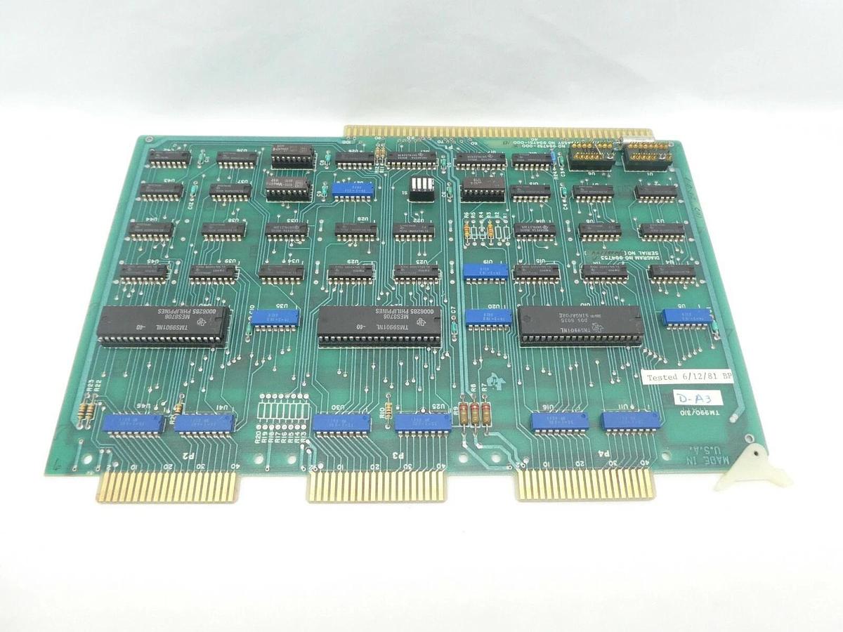 Used Texas Instruments 994752-000 I/O Module PCB Card TM990/310 Working Surplus