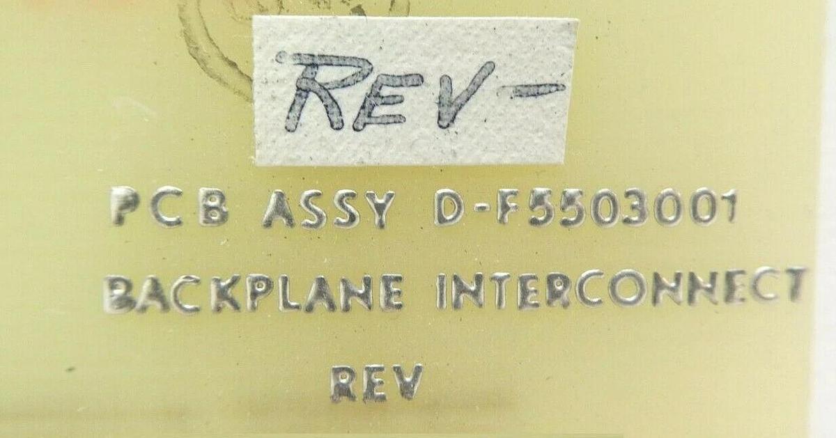 Used Varian Semiconductor VSEA D-F5503001 Backplane Interconnect PCB Working Surplus