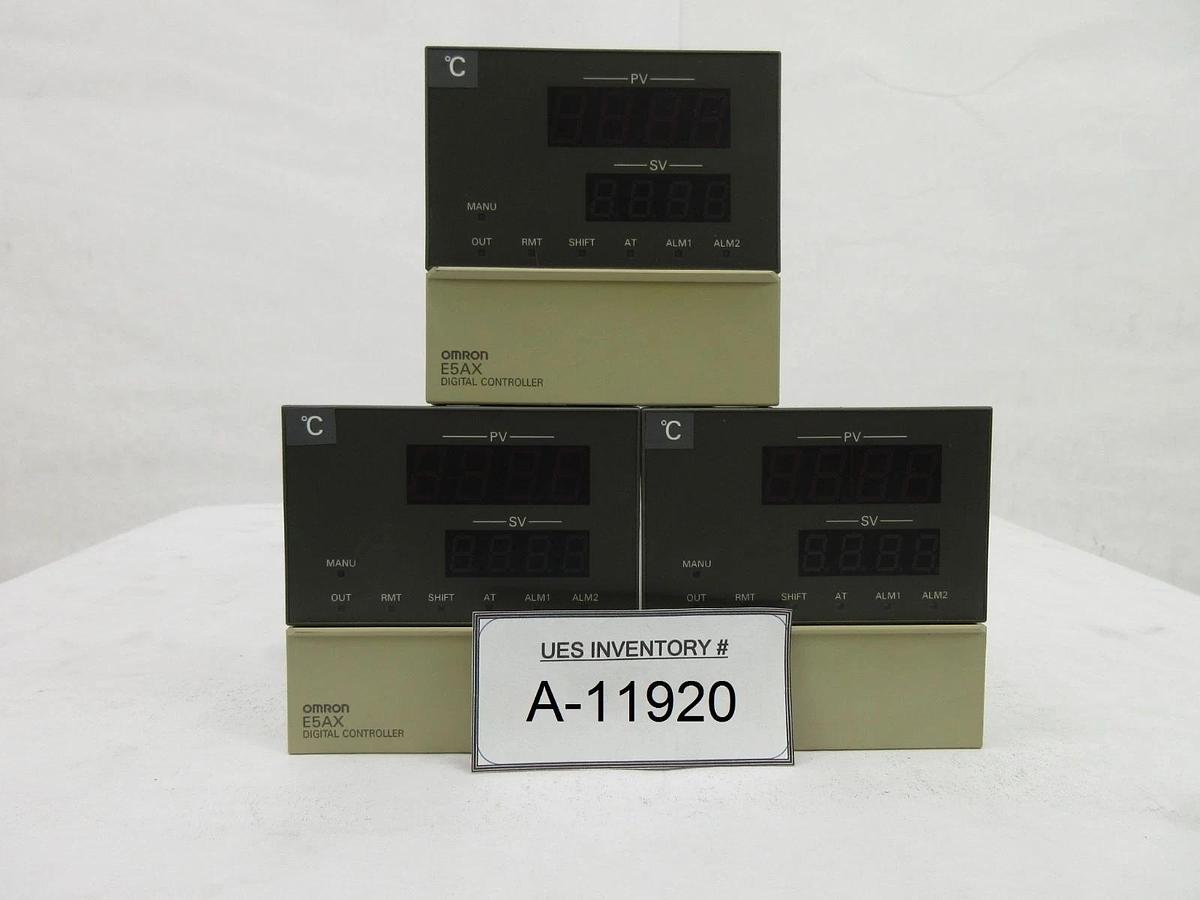 Used Omron E5AX-LA02 Digital Process Temperature Humidity Controller E5AX Lot of 3