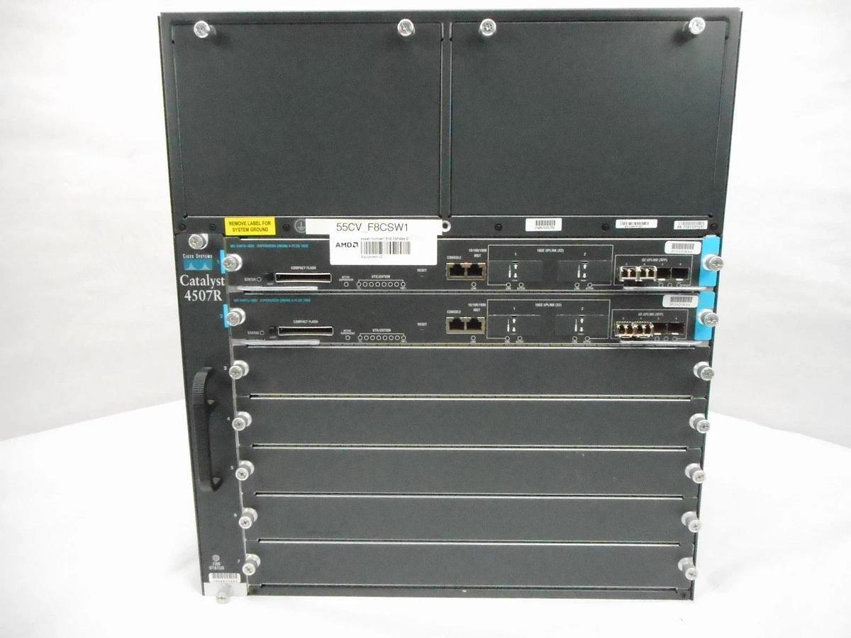 Used Cisco WS-C4507R Switch Catalyst 4500 Series WS-X4013+10GE Semiconductor Spare