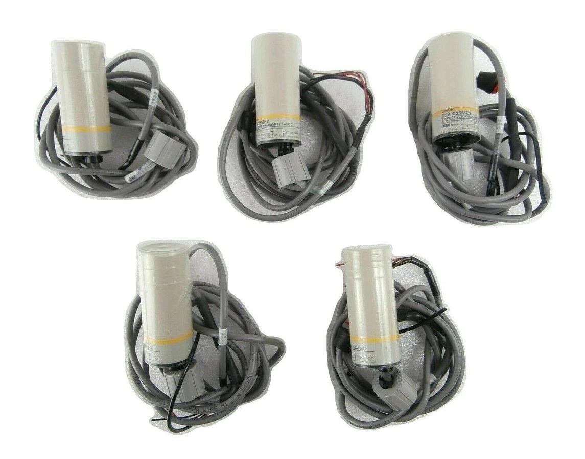 Used Omron E2K-C25ME2 Capacitive Cylindrical Proximity Switch Reseller Lot of 5 Spare